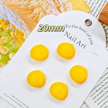 20mm Artificial Chestnut Cereal Food Cream Glue Miniature Supermarket Doll House Ornaments Hairpin Slime Handmade DIY