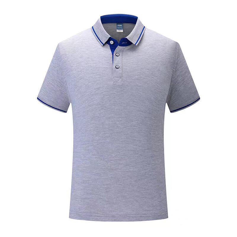 polo衫定制印logo长袖男立领商务风工作服纯棉轻奢翻领广告文化衫