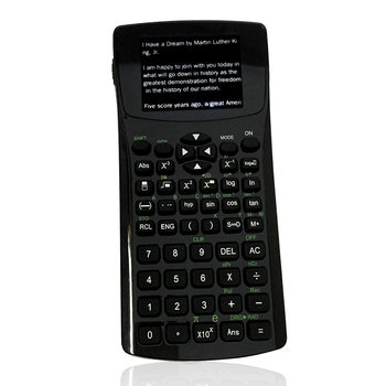 Multifunction Text Reading Calculator with Ebook Reader Video