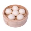 Sanquan Quick Kitchen Custard Buns 1.5kg Breakfast Semi-Finished Buns Cantonese Tea Snacks Noodle Buns Porridge Shop Commercial