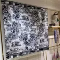 Large square scarf black