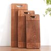 Wooden Washing Board Household Solid Wood Double-sided Non-moldy Old-fashioned Large and Small Dormitory Washing Board Wooden Sandalwood Washing Board