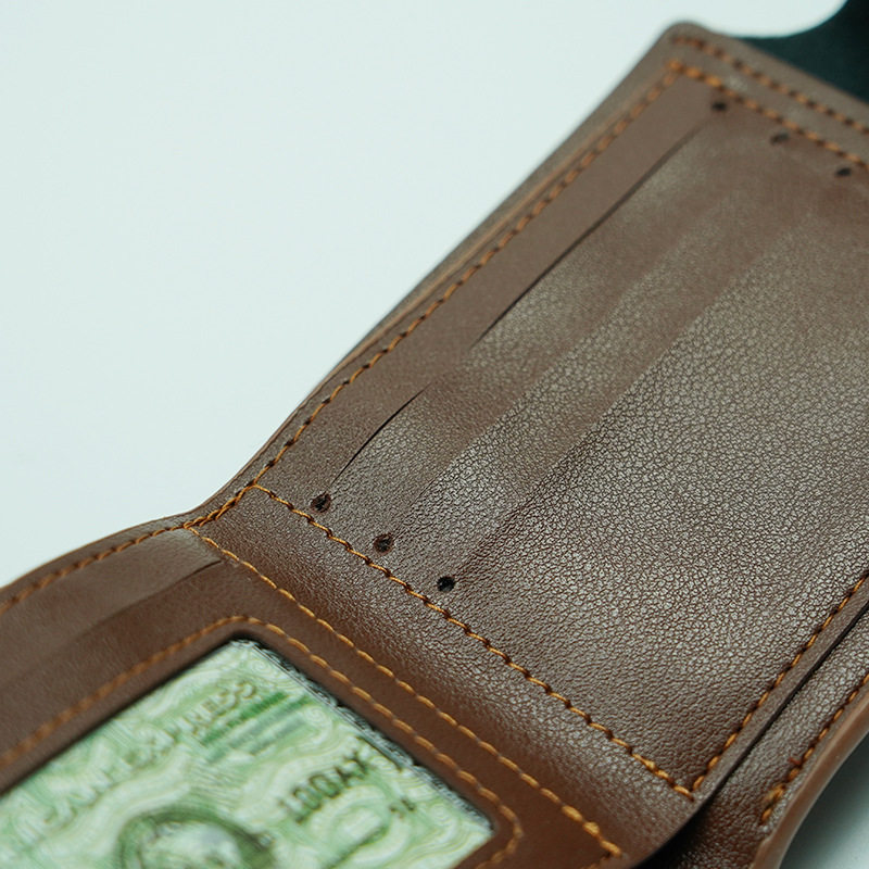 New Magnetic Buckle Business Young Men's Casual Wallet Coin Wallet Large Batch Ready Stock High Cost Performance Can Be Wholesale