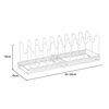 Cross-border Retractable Pot Cover Rack Kitchen Multifunctional Chopping Board Chopping Board Storage Rack Countertop White Non-slip Pot Storage