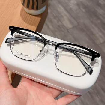 New men's casual eyebrow rack business Sven neutral glasses frame Danyang wholesale can be equipped with degree glasses