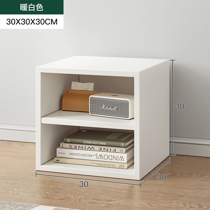 自由组合格子柜书本收纳柜储物柜简易书架阶梯柜玻璃小书柜方格柜