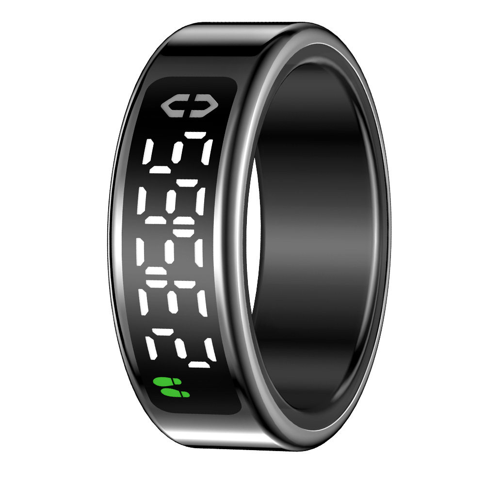 Sy01 Smart Ring with Display Touch Charging Stand Page Turning Photo Smart Ring Heart Rate Blood Oxygen Sleep