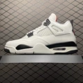 AJ4 White Black