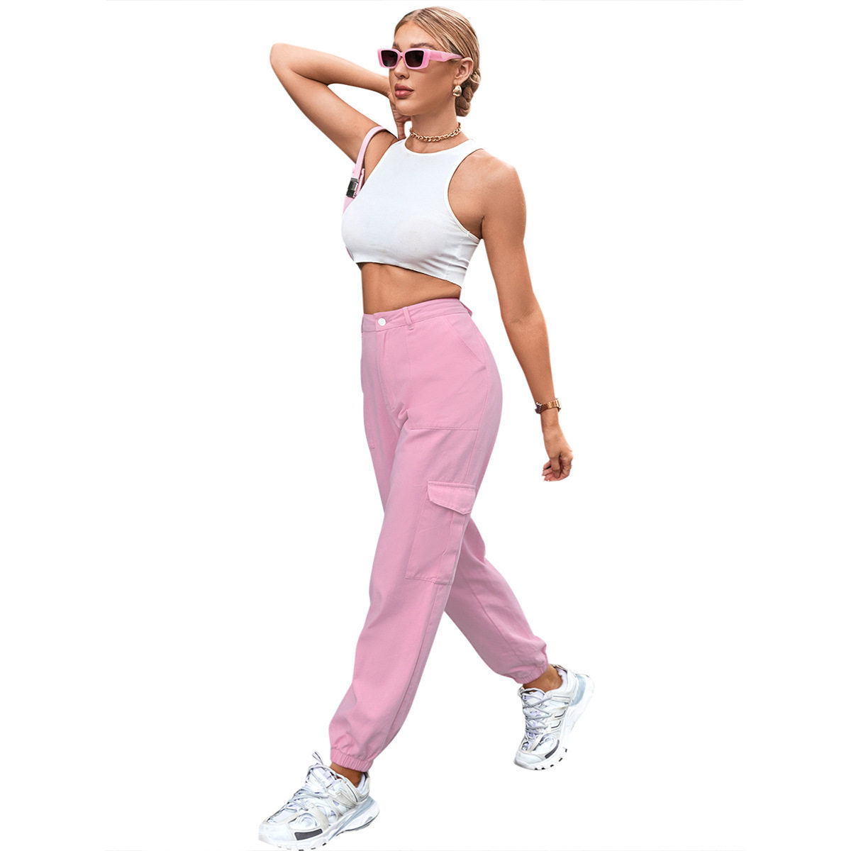 Womens Loose Fit Straight Leg Denim Pants Casual Style 3 4 Length Trendy Design Ideal for Everyday Wear Wholesale