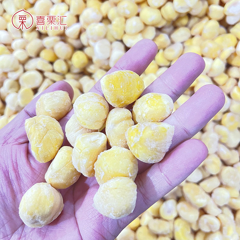 Factory Processing Cooking Vacuum Golden Quick-frozen Chestnut Kernel Soup Stew Stewed Pork with Braised Meat Large Panels of Chicken with Dish Frozen Chestnut Kernel