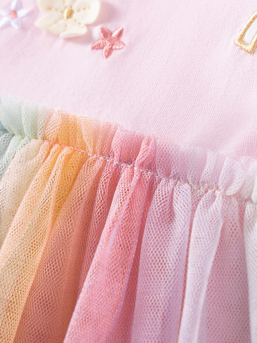 New Autumn Girls' Dress, Tulle Kids' Skirt, Cute Cotton Skirt