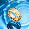 E-Commerce Popular Titanium Steel Frosted Ring for Men, European and American Fashion Design, Starry Sky, 18K Gold Non-Fading Couple Ring