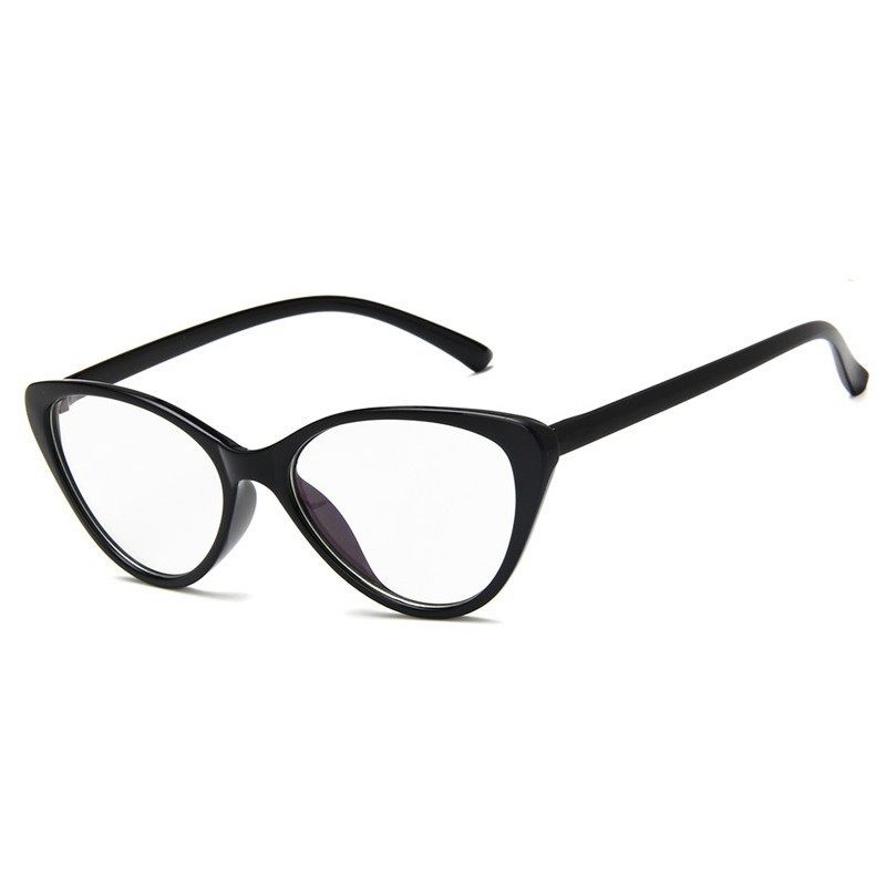 Red Book Internet Celebrating Popular Style Flat Glasses Cat's Eye Academic Style Frame Anti-blue Glasses Metal Hinge Glasses Frame for Women
