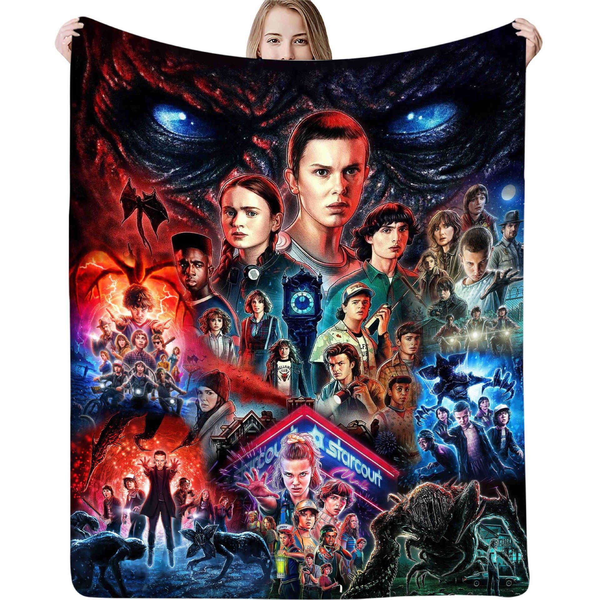 Strange Story Flannel Blanket 3D Printed Nap Blanket Cross-border Amazon Air Conditioning Blanket Gift Blanket