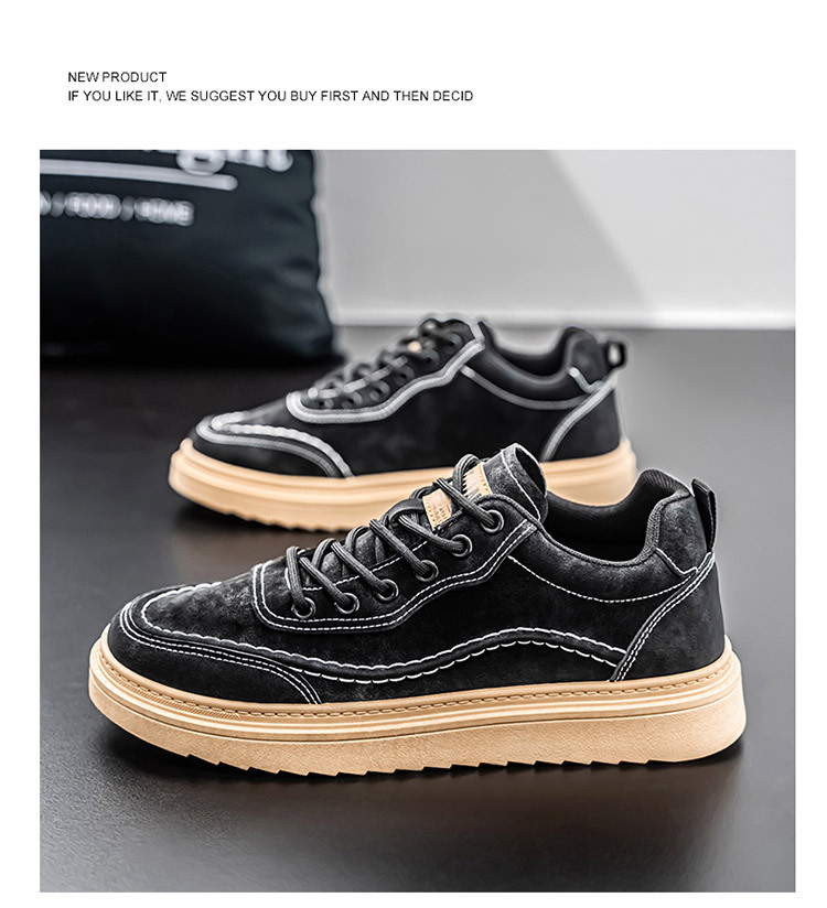 Men's Shoes 2025 Autumn New Men's Breathable Trbottomy Shoes Trbottomy Easiest for Match Thick-Soled Sports Shoes Casual Sneakers Leather Shoes 15 O1CN01K6G7Kj1IneVTr6a9r !!2215987860938 0 cib