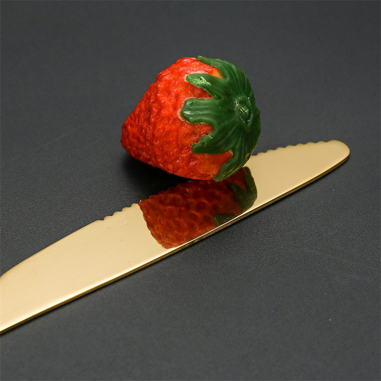 Stainless Steel Knife, Fork and Spoon Tableware Four-Piece Set for Home Hotel Western Restaurant Thickeneded Western Tableware Steak Knife and Fork Dessert Spoon