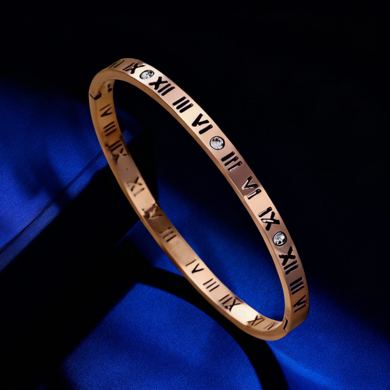 钛钢手镯女生高级感小众满天星不掉色镶钻精致排钻ins风满钻手环