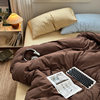 Autumn and Winter Vintage Washed Cotton Four-Piece Set Double Simple Bedding Single Quilt Cover Bed Sheets Pillowcase Fitted Bed Sheets Wholesale