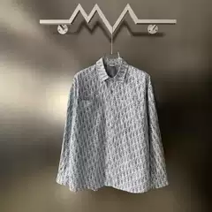 Luojia Correct Versionpra Pula Blcg Cd Full Letter Flap Pocket Pants Long-Sleeved Shirt for Men and Women Paris