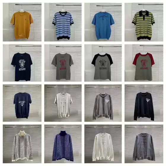 Trendy Pr Jacquard Letter Logo Crew Neck Sweater Knitwear Unisex Loose Casual