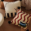 American Retro Home Pillow Removable Pillow Cover High-End Living Room Sofa Back Cushion Bedroom Bedside Cushion