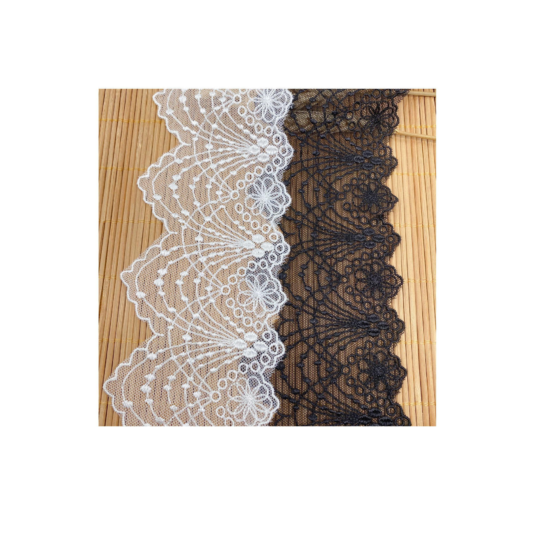 Mesh lace home soft decoration women's clothing accessories mesh bar code lace width 8cm lace clothing accessories
