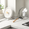 Kitchen Countertop Stainless Steel Pot Lid Storage Rack Household Spatula Thick Chopping Board Rack Chopstick Holder Multi-Purpose Drain Storage Rack