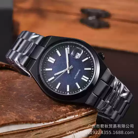 Manufacturer Wholesale Aliexpress Men's Six-Pin Calendar Fashion High-Quality Steel Band Fully Automatic Seiko Men's Watch