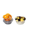 [600 only] Disposable Bowl Round Bowl with Lid Thickened Plastic Bowl for Commercial Restaurants...