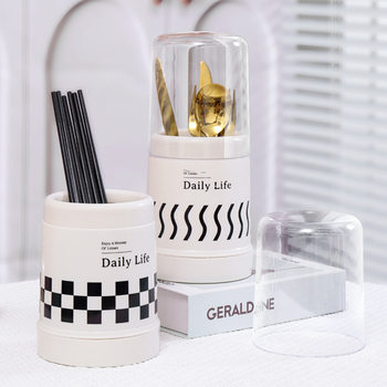 Chopsticks Holder Household Creative Ins Drain Chopsticks Cage Kitchen Tableware with Lid Storage Rack Chopsticks Basket Storage Chopsticks Holder