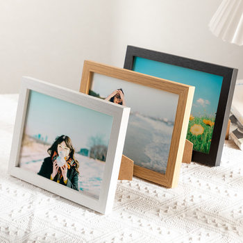 Wooden Photo Frame Table Simple Photo Wall 7810inch a 3inch a 4inch Picture Frame Wall Hanging Wedding Photo Frame Ornaments Wholesale