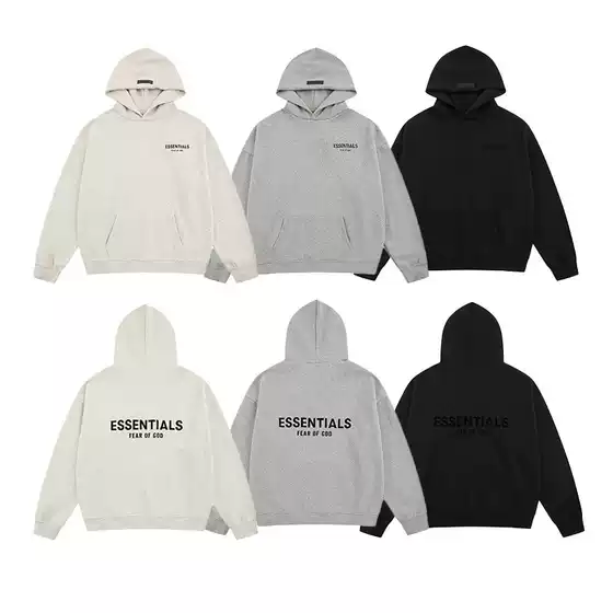 European and American Trendy Brand Fog Multi-Thread Icon High-Quality Casual Couple Autumn and Winter Hooded Sweatshirts for Men and Women