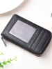 New Card Holder, Genuine Leather Accordion Card Holder, Compact Coin Purse, Multi-Card Slots for Men and Women, Large Capacity Id Holder, Driver's License Card Holder