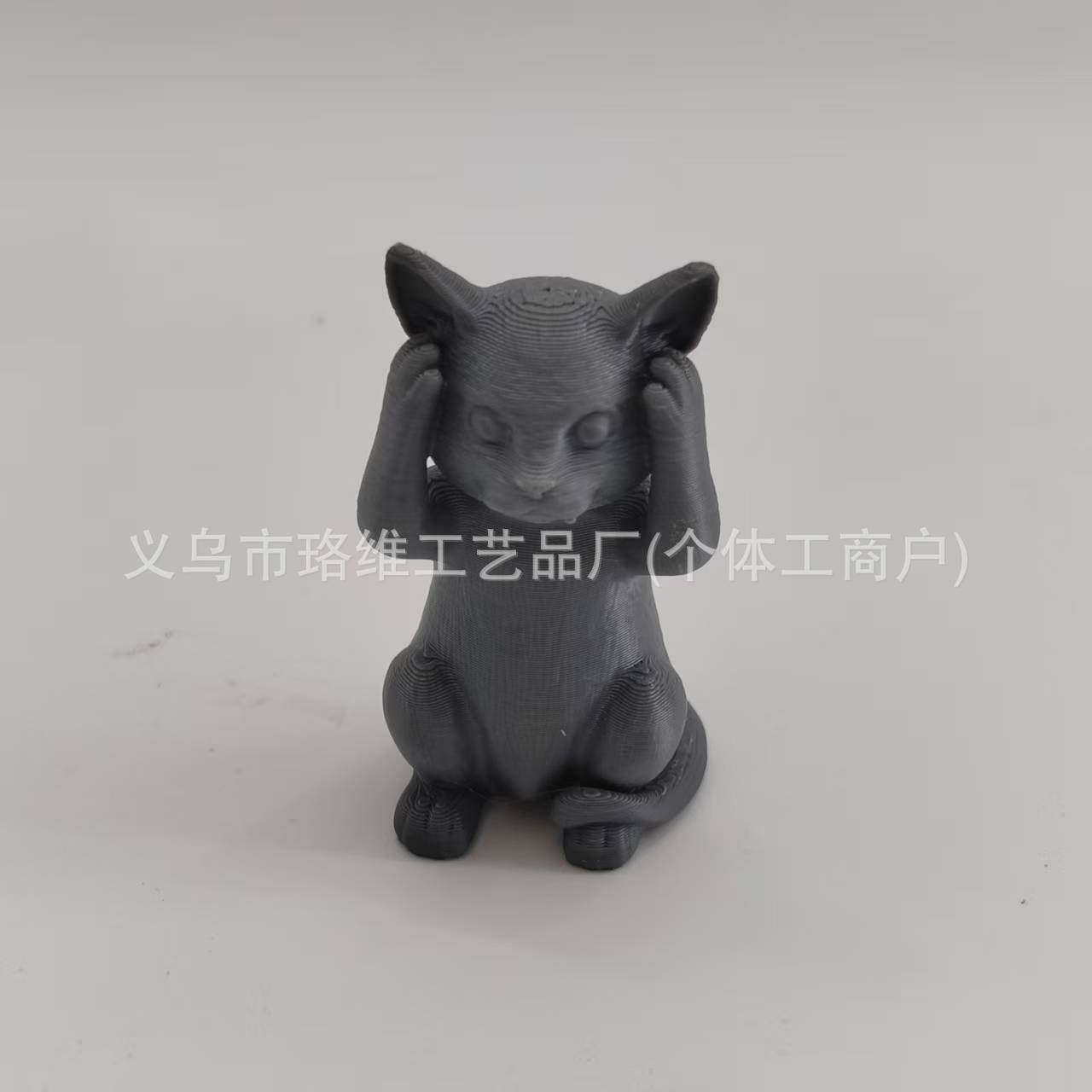 Cross-Border New Product, Don'T Listen, Don'T Look, Don'T Speak, Cat Halloween Cat Decoration Ornaments