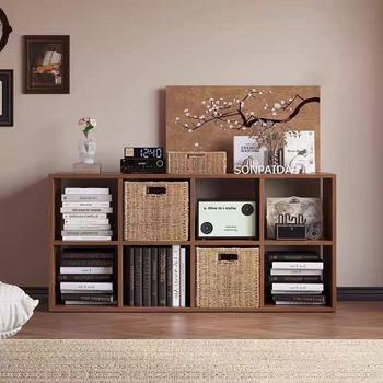 Storage Cabinet Living Room Storage Combination Grid Storage Cabinet Home Bedroom Simple Student Multifunctional Floor-Standing Bookcase