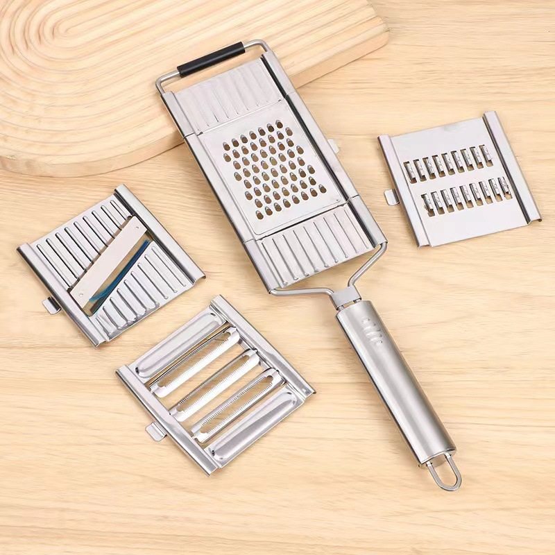 Multi-function vegetable cutter potato slice manual stainless steel grater kitchen vertical vegetable cutter cross-border hot products