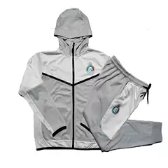 Autumn and winter warm Riyadh Paris France AC Milan adult hooded jacket long pull coat football training suit