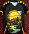 Japan sunset tower