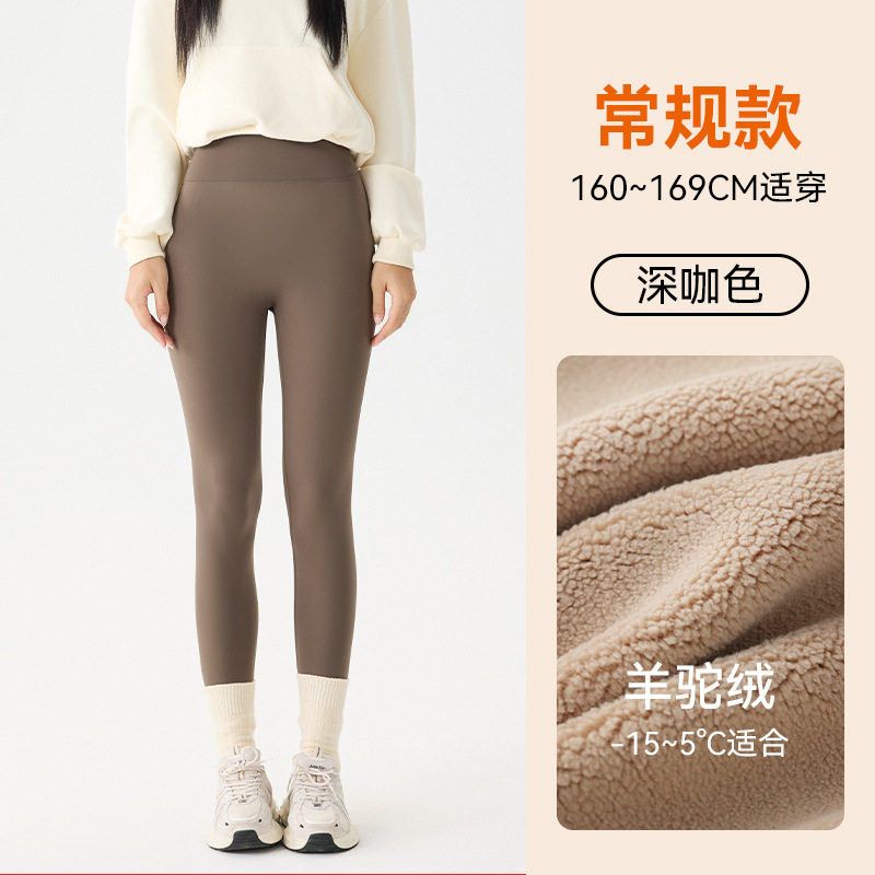 高端加绒鲨鱼裤女外穿秋冬季加厚2025新款保暖秋裤棉裤打底瑜伽裤
