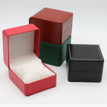 Cross-Border Rounded Watch Box Flip Watch Box Gift Box Ready-Made Wholesale Pull String Packaging Storage Display Watch Box