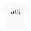 Supreme ss26 evolution pattern printing short sleeve t-shirt men and women same style white