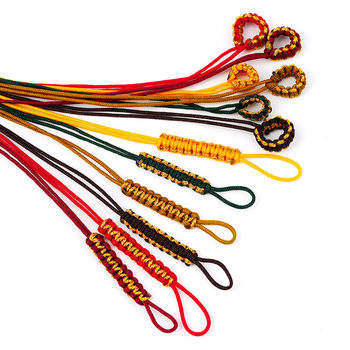 Gold Thread Flat Knot Pull Ring Hand-Woven Rope Plus Gold DIY Activity Pull Ring Tied Pendant Bracelet Necklace Accessories Material