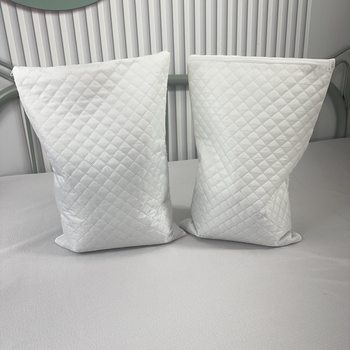 Three-Layer Quilted Pillowcase, Double-Layer Liner Cover, Encrypted Dust-Proof Zipper, Hotel Core Cover, Quilted Buckwheat Pillow Core