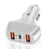 Fish scale pattern car charger 15 wtype-c dual USB car charger one-on-three charger