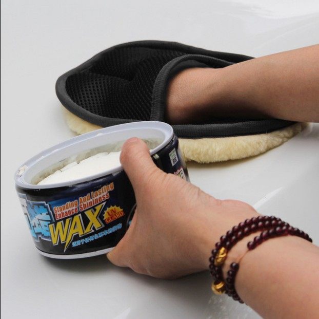 Plush car washing gloves bear paw car imitation wool winter car wax polishing surface cleaning beauty maintenance tools