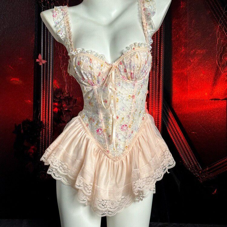 Half-sugar gravity floral printing and dyeing, sweet fishbon...