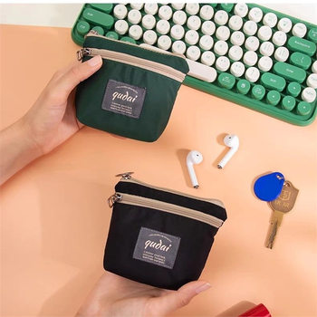 Portable Fabric Small Wallet, Compact and Simple Clutch Bag, Versatile Universal Card Holder, Coin Purse, Key Bag