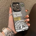 Colorful silver shell-black-trendy stone island