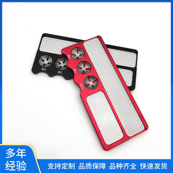 Nine-ball pool cue club head leather head repair grinding semi-circular flat hand file [thickness washboard]]