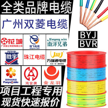 Guangzhou Shuangling Cable rvv Household yjv Copper Core BYJ Flame Retardant zr-bvr GB Pure Copper Guangdong Panyu Wire